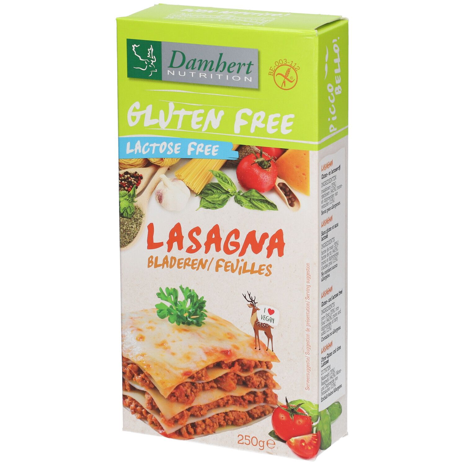 Damhert Gluten Free Lasagna