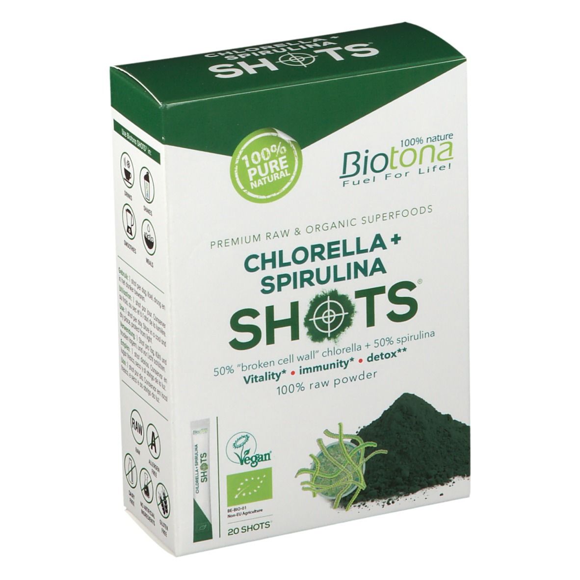 Biotona Chlorella + Spirulina Shots