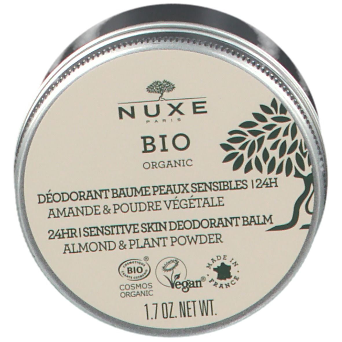 Nuxe Bio Organic Déodorant Baume Peaux Sensibles 24H