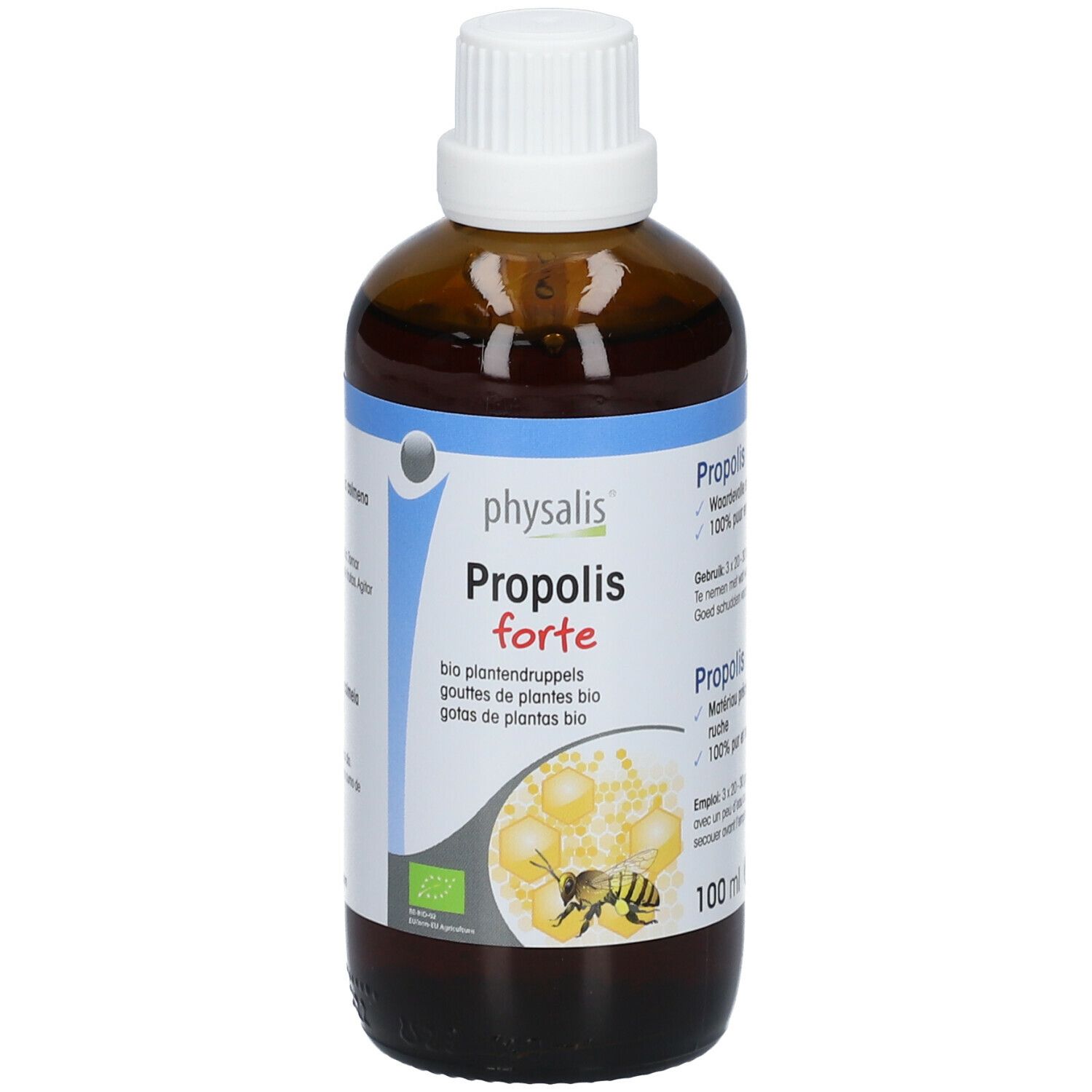 physalis® Propolis forte Gouttes de plantes Bio