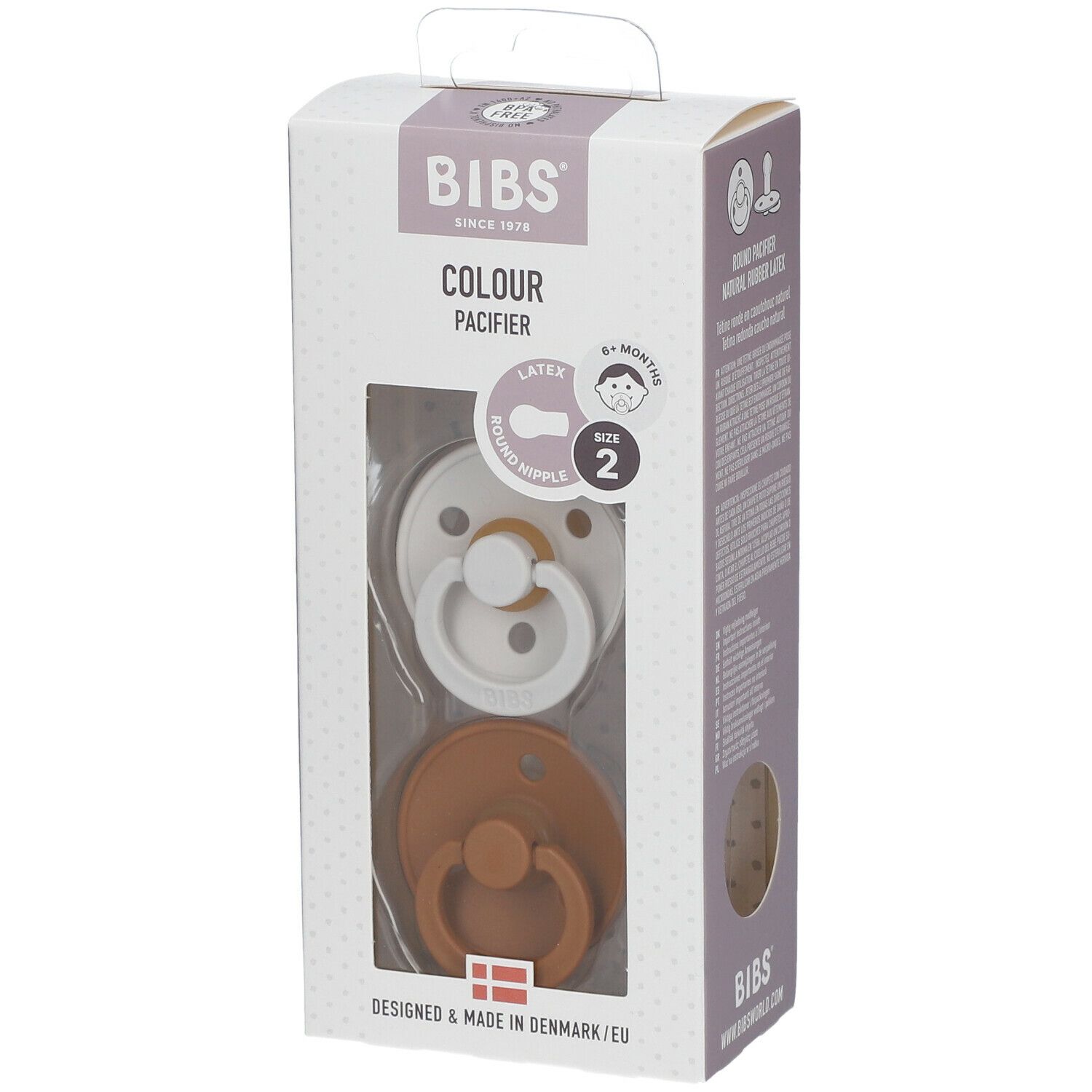 Bibs® Bibs Couleur Tétines Noisette - Caramel 6 - 18 mois Taille 2