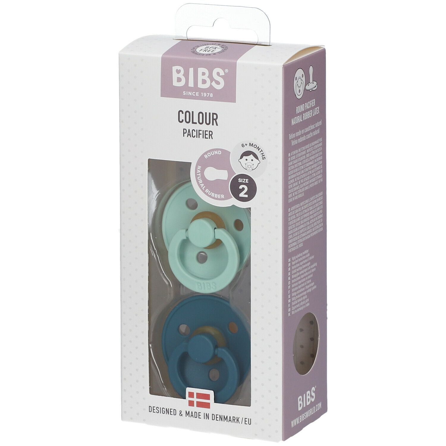 Bibs® Bibs Couleur Tétines Menthe - Forest Lake 6 - 18 mois Taille 2