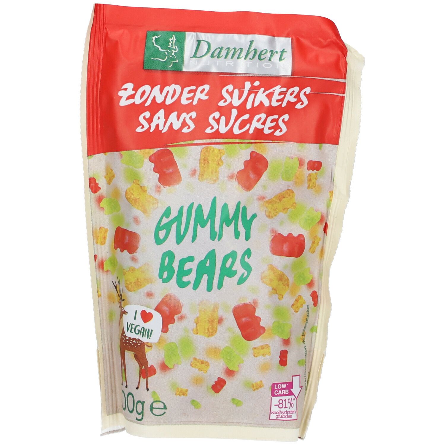 Damhert sans sucres gummy bears