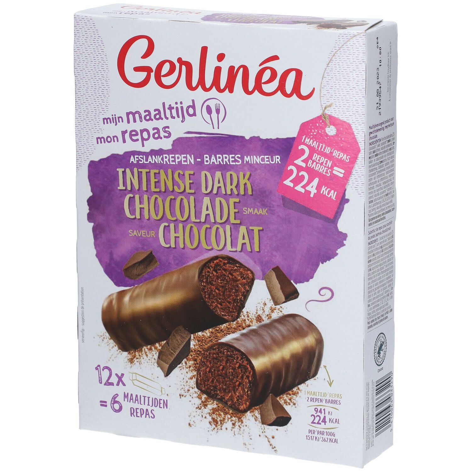 Gerlinéa Barres Repas Chocolat Noir Intense
