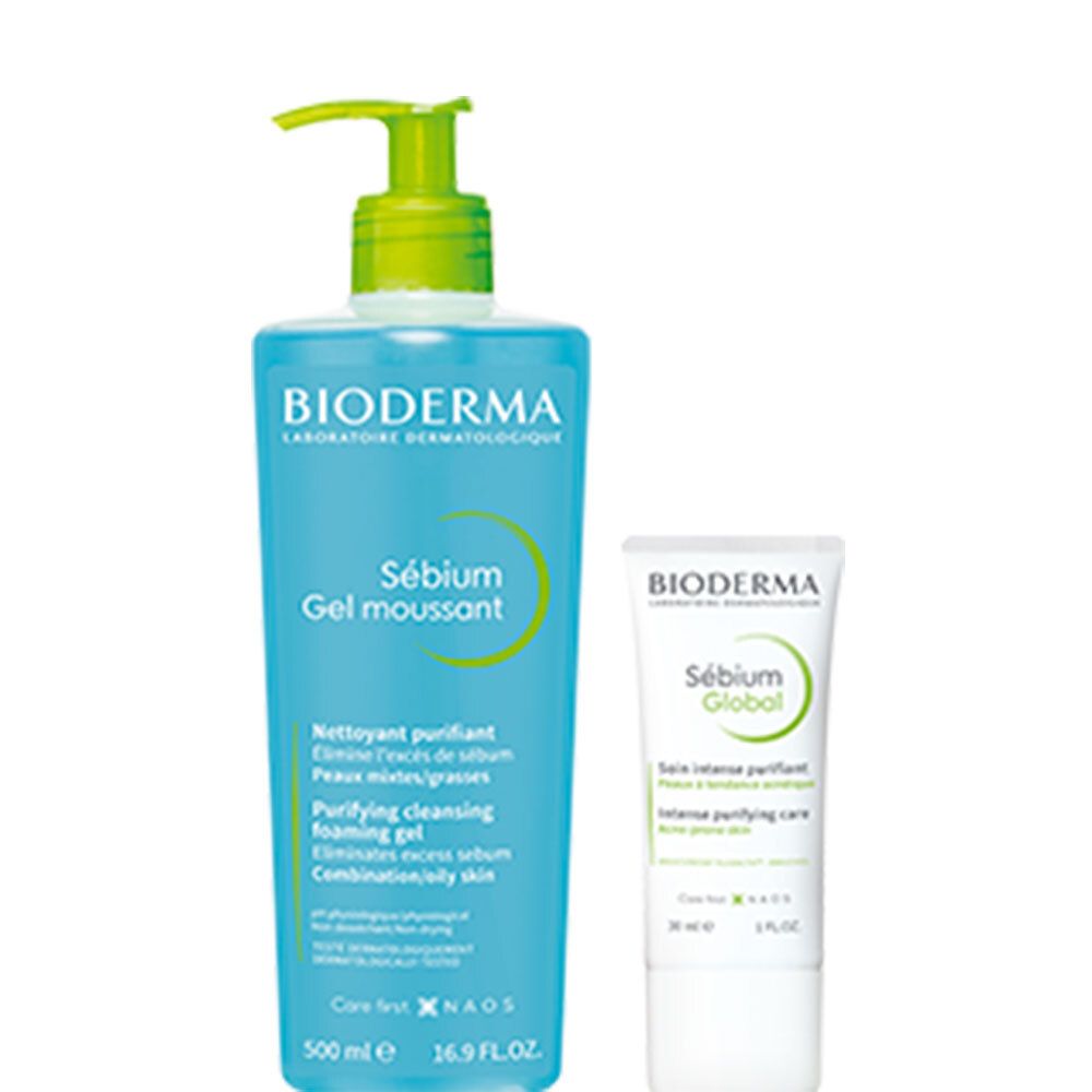 Bioderma Sébium Gel Moussant Purifiant + Global