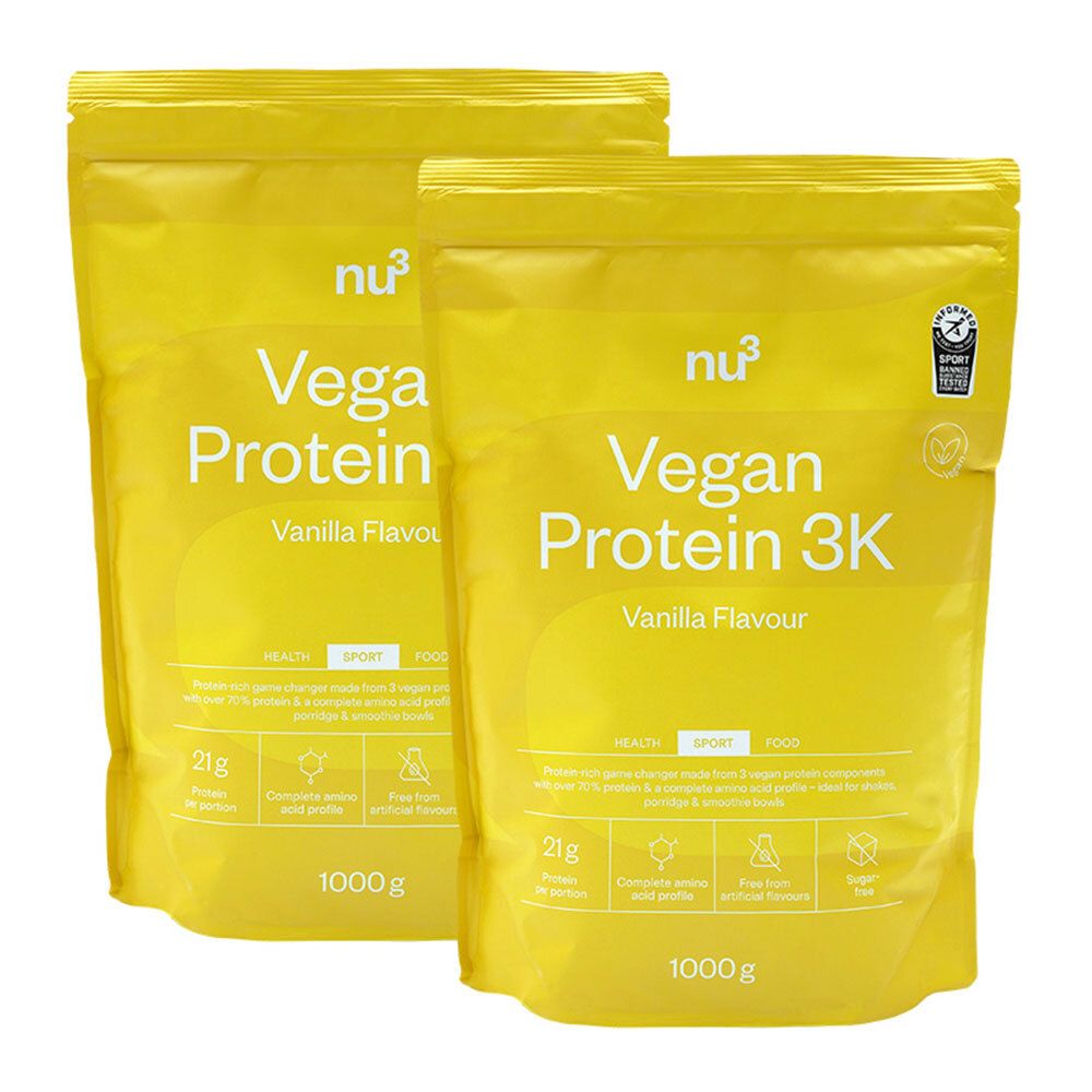 nu3 Vegan Protein 3K Shake, Vanille