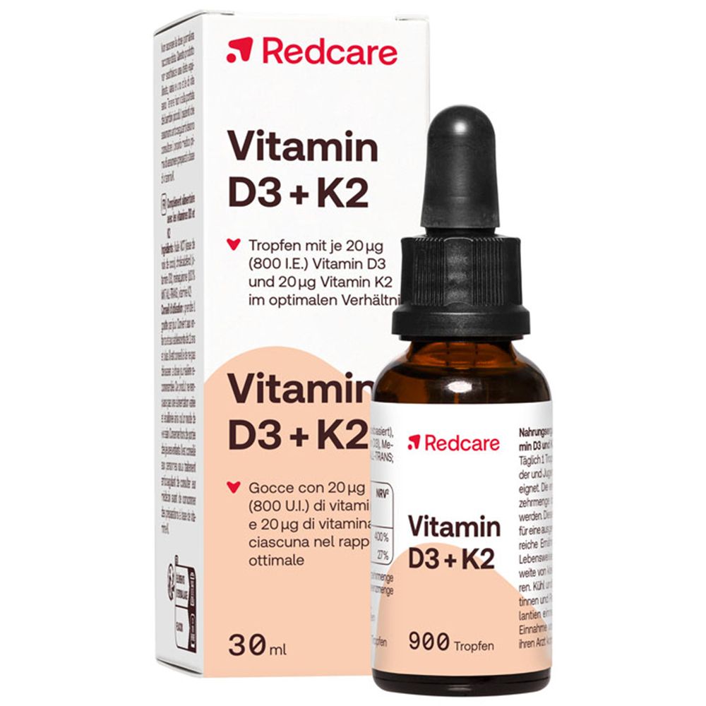 Vitamine D3 + K2 Gouttes RedCare