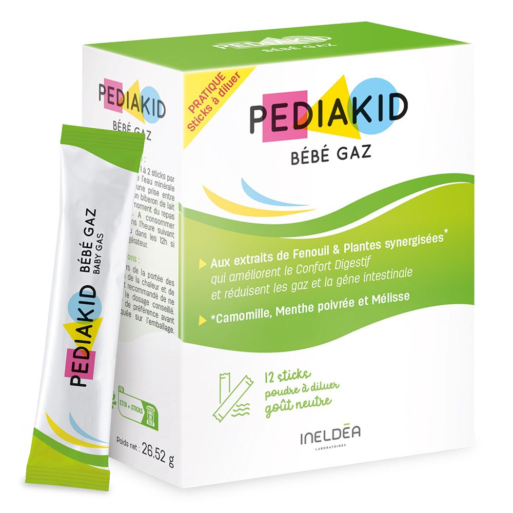 PEDIAKID® Bébé Gaz 12 pc(s) shoppharmacie.fr