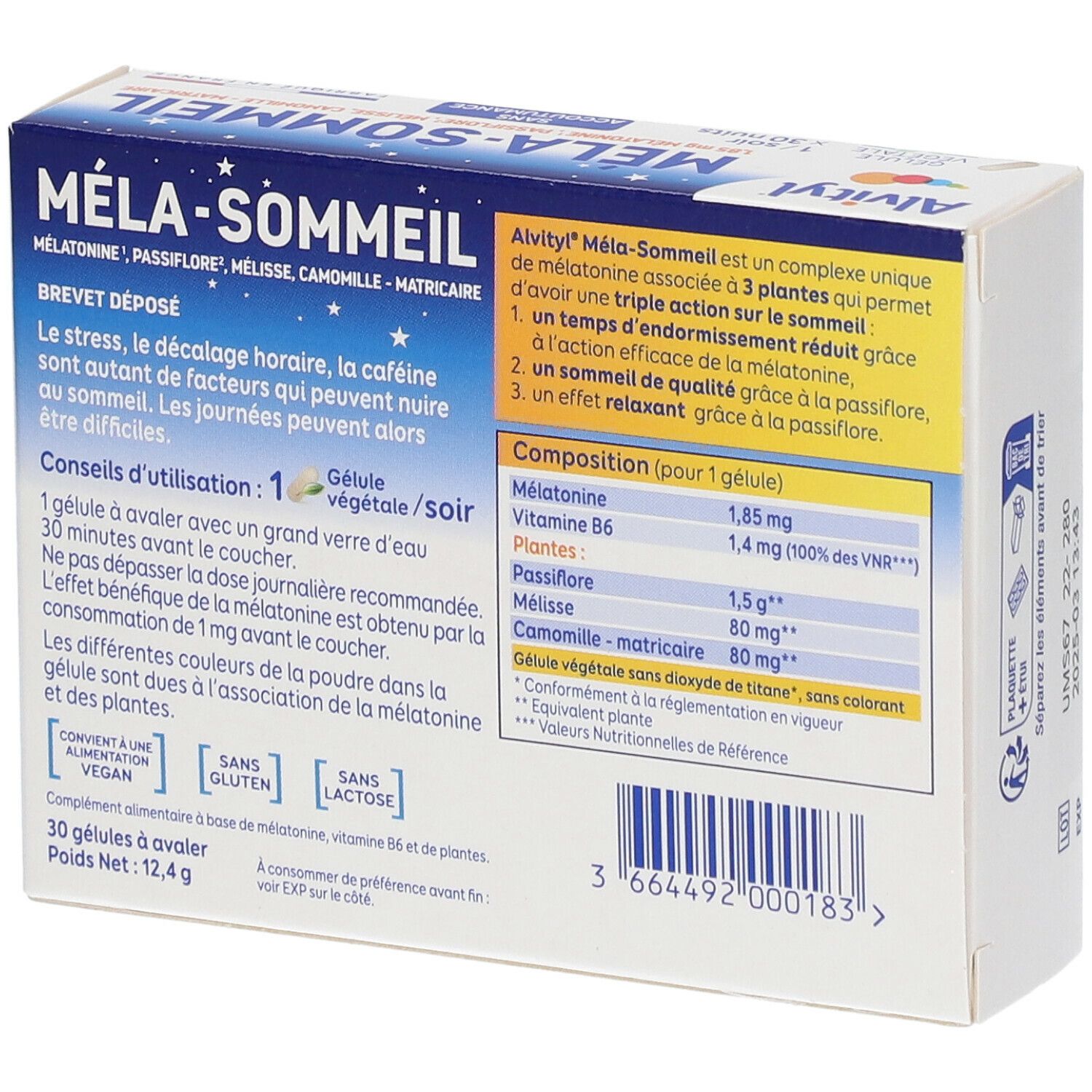 ALVITYL® MelaSommeil lib 30 pc(s) shoppharmacie.fr