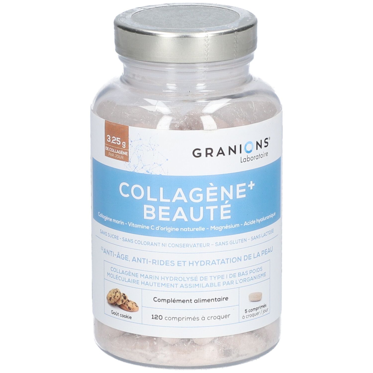 GRANIONS Collagène Beauté Comprimé à croquer Cookie 120 pc s