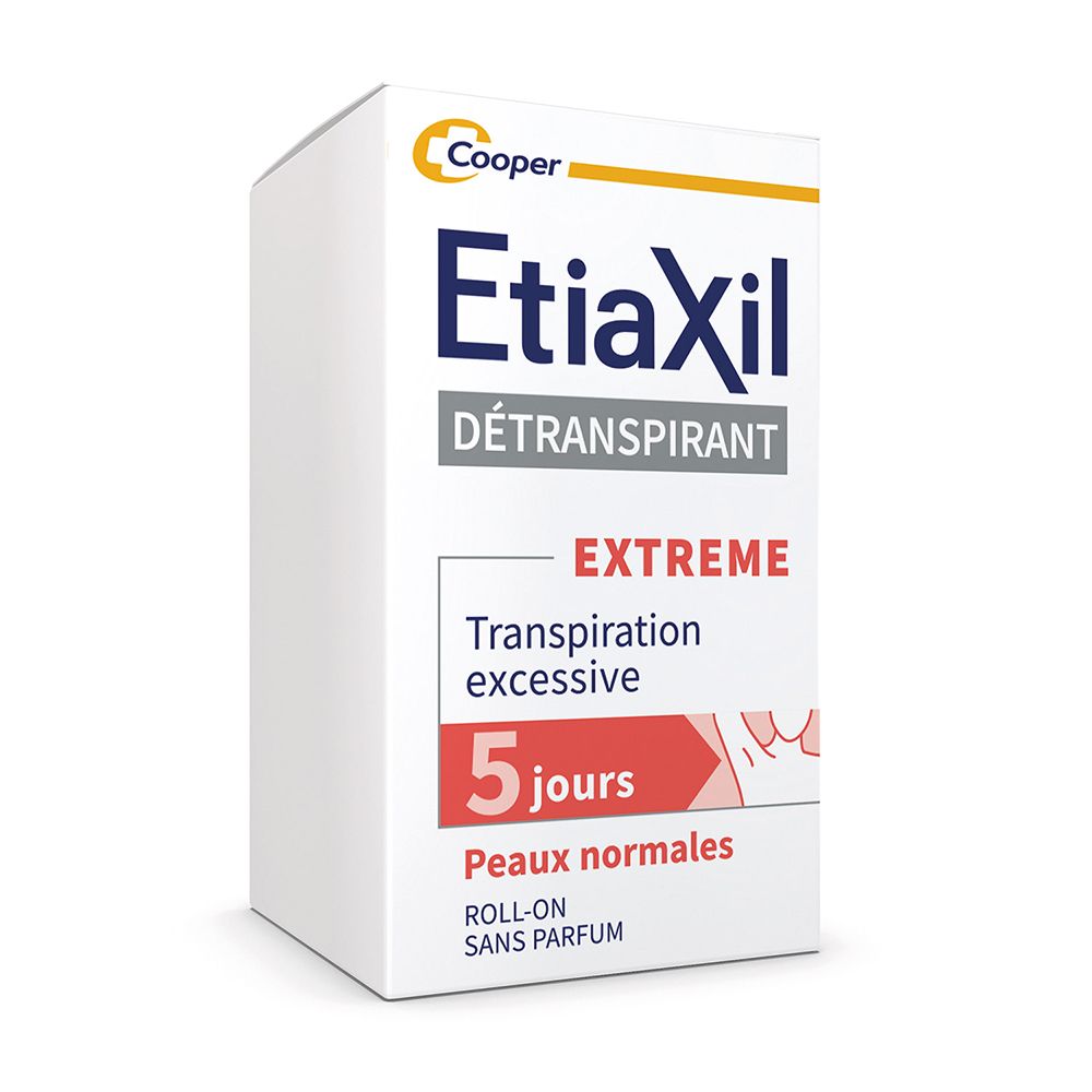 EtiaXil Traitement Détranspirant Aisselles Roll-on Peaux Normales
