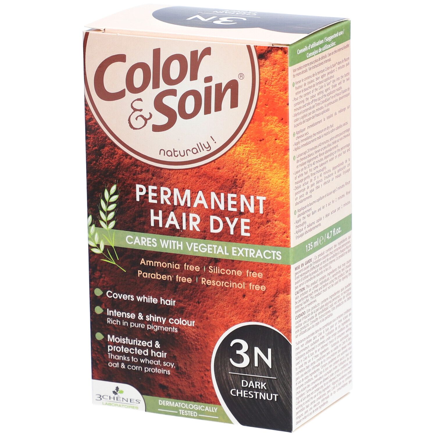 Les 3 Ch nes Color Soin 3N Ch tain Fonc Shop pharmacie fr