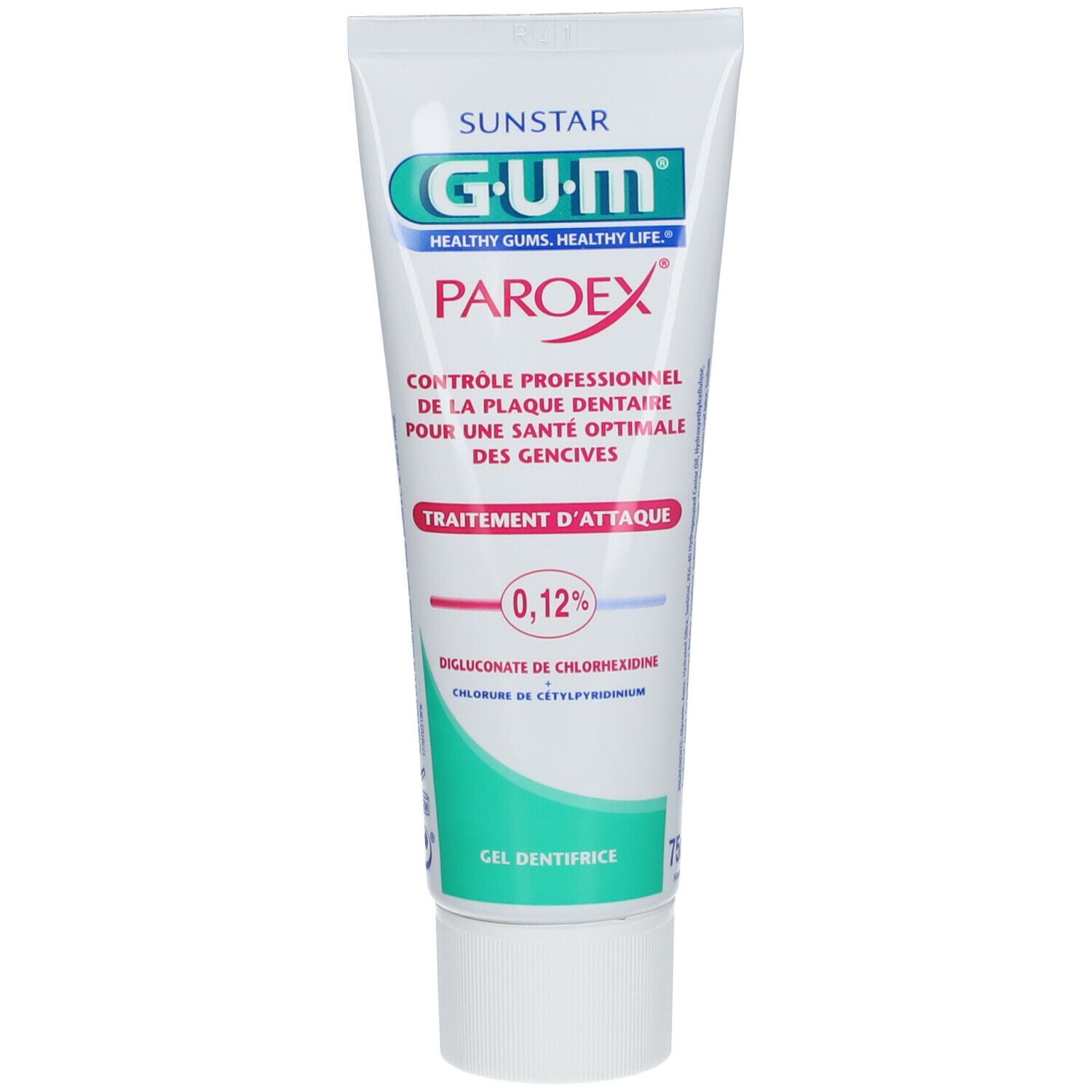 Gum® Paroex 0.12% gel dentifrice anti-plaque