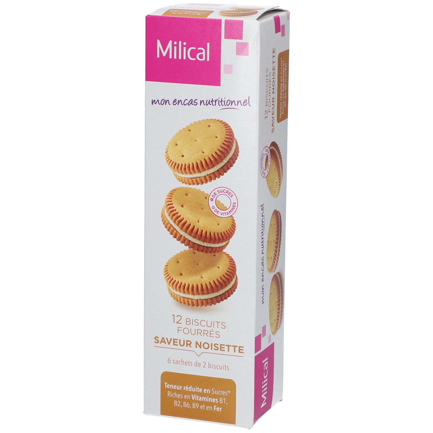 Milical Nutrition Biscuits fourrés Noisette