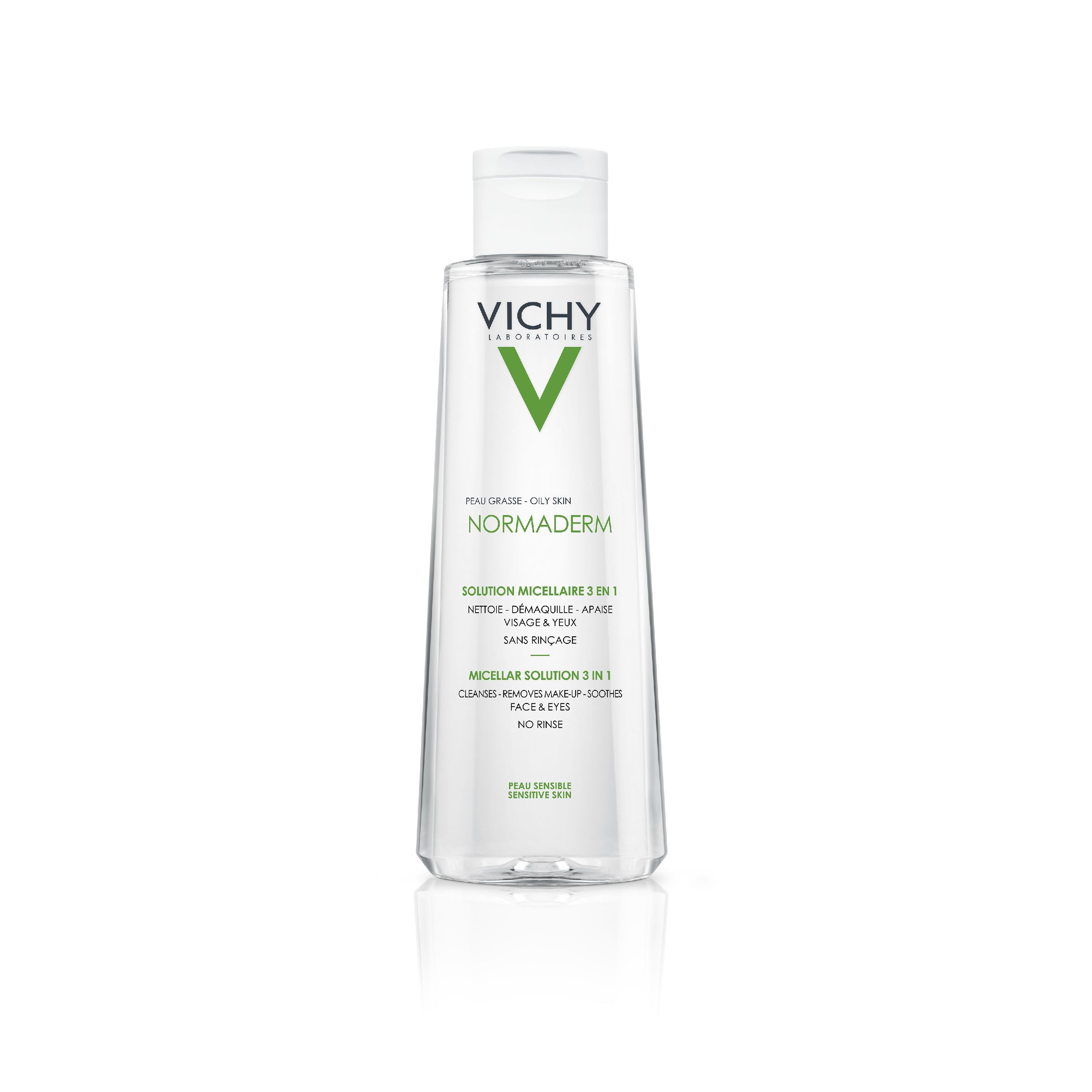Vichy Normaderm Solution Micellaire 3 en 1 Peaux Grasses 200ml