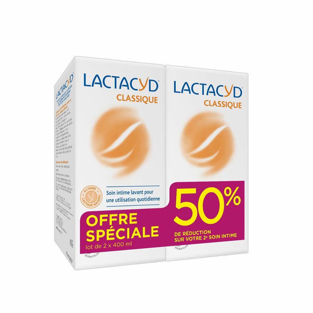 Lactacyd Soin Intime Lavant Lot de 2x400ml