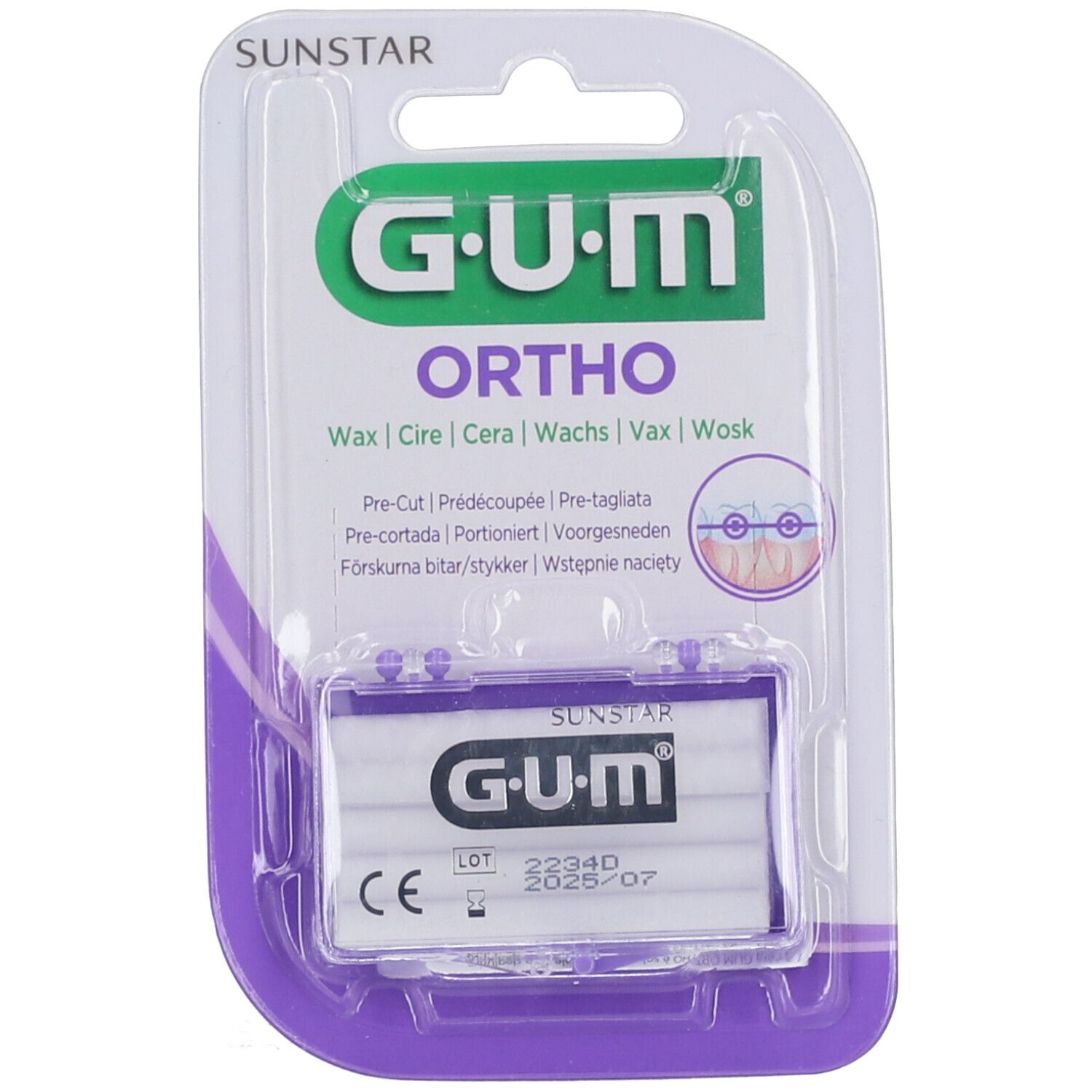 Gum® orthodontique cire protection translucide