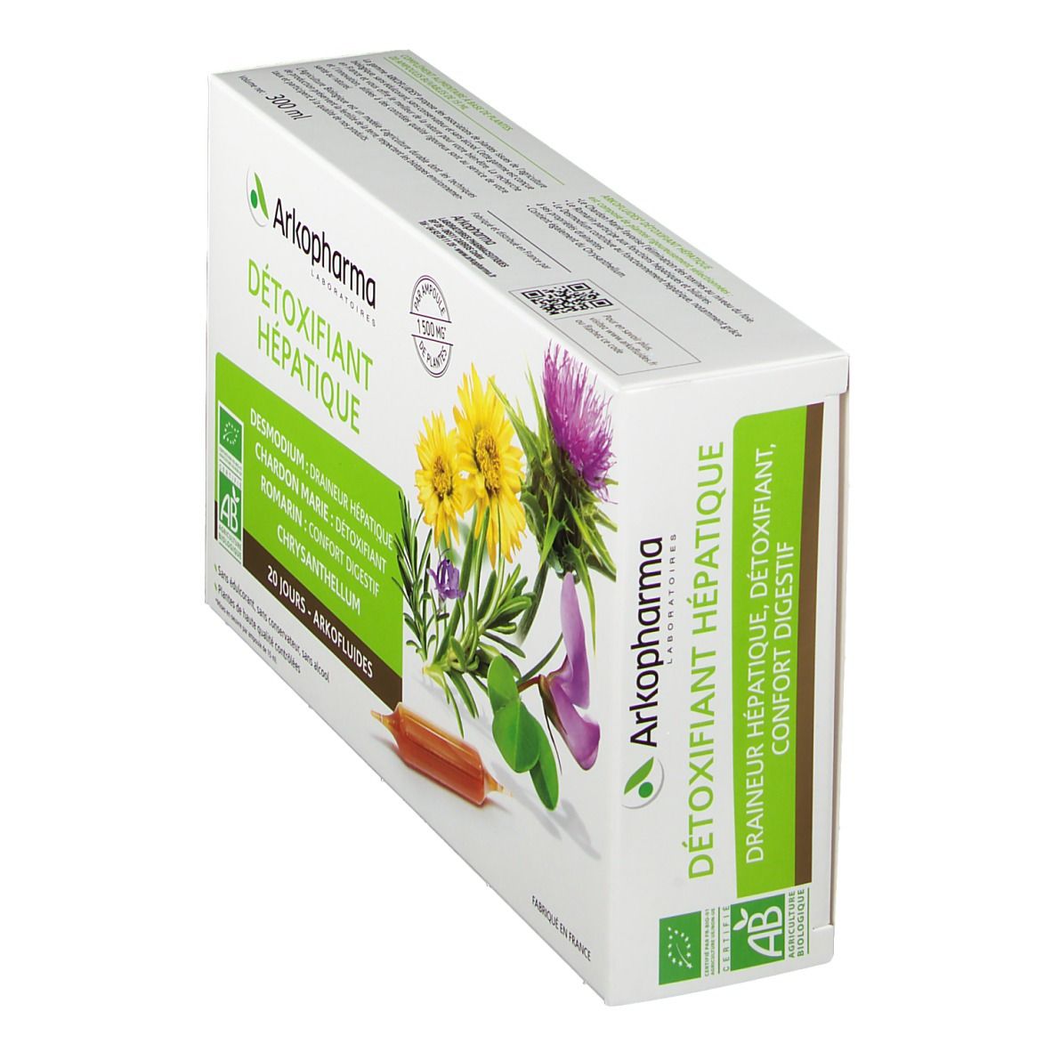 Arkopharma Arkofluides bio detox hépatique  shoppharmacie.fr