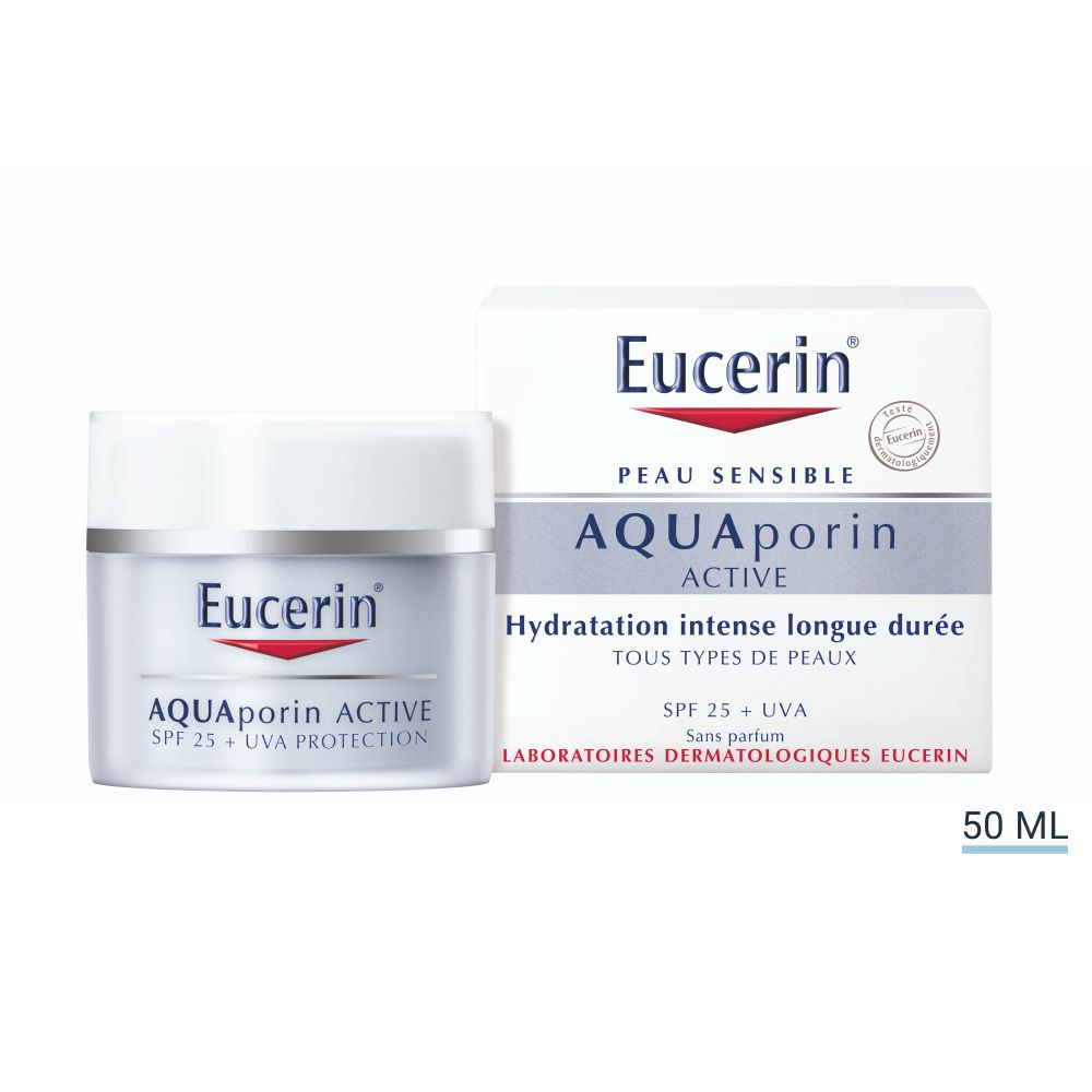 Eucerin® Aquaporin Active hydratation intense longue durée tous types de peaux SPF 25 + UVA