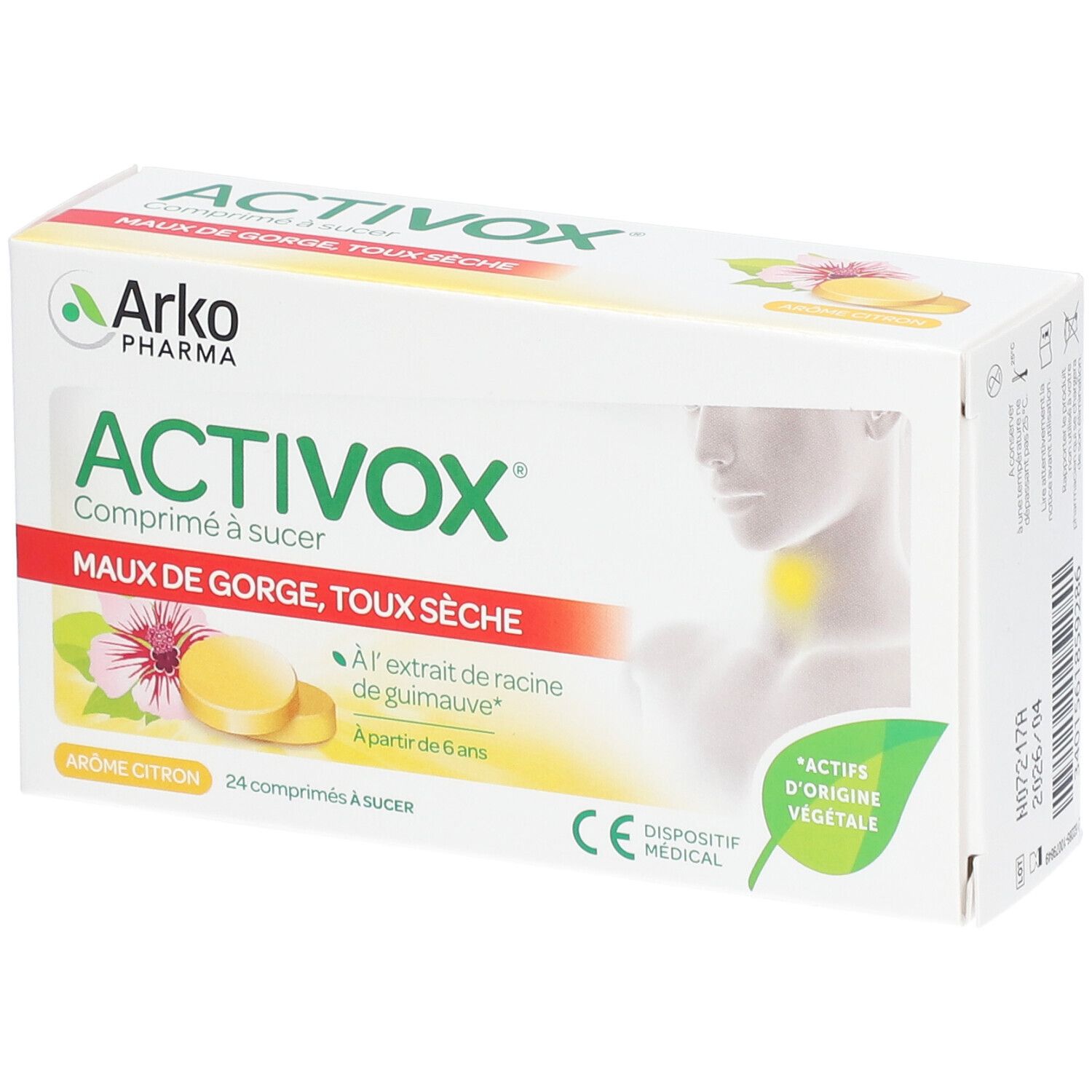 Arkopharma Activox comprimés à sucer au citron