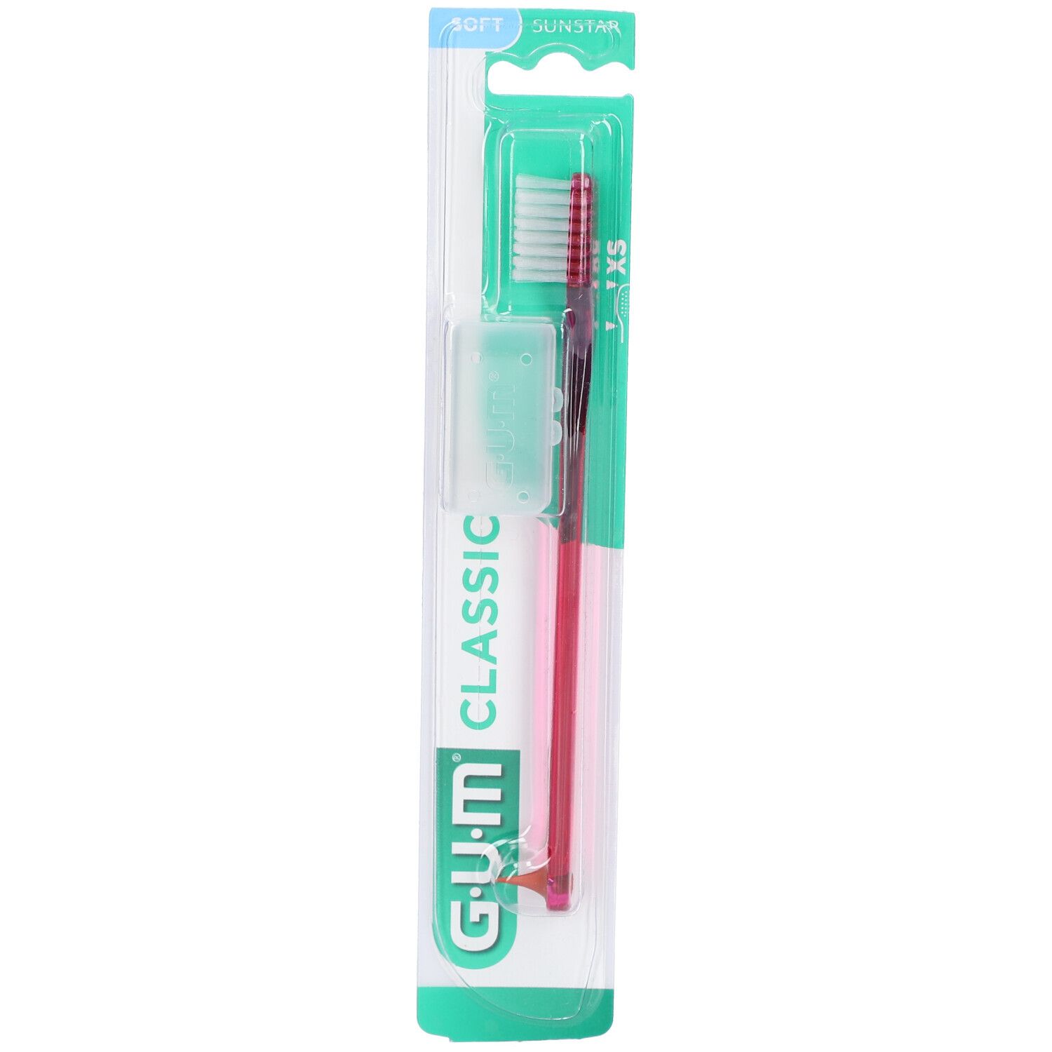 Gum® Classic brosse à dents souple à petite tête 4 rangs