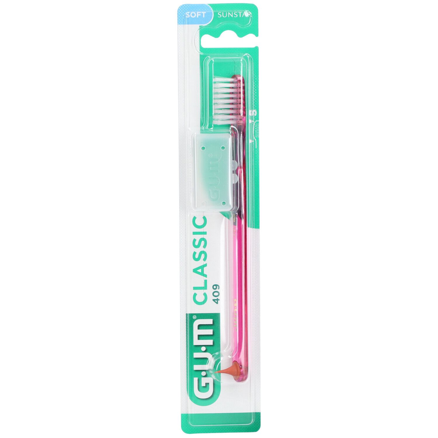 Gum® Classic brosse à dents souple à tête compacte 4 rangs
