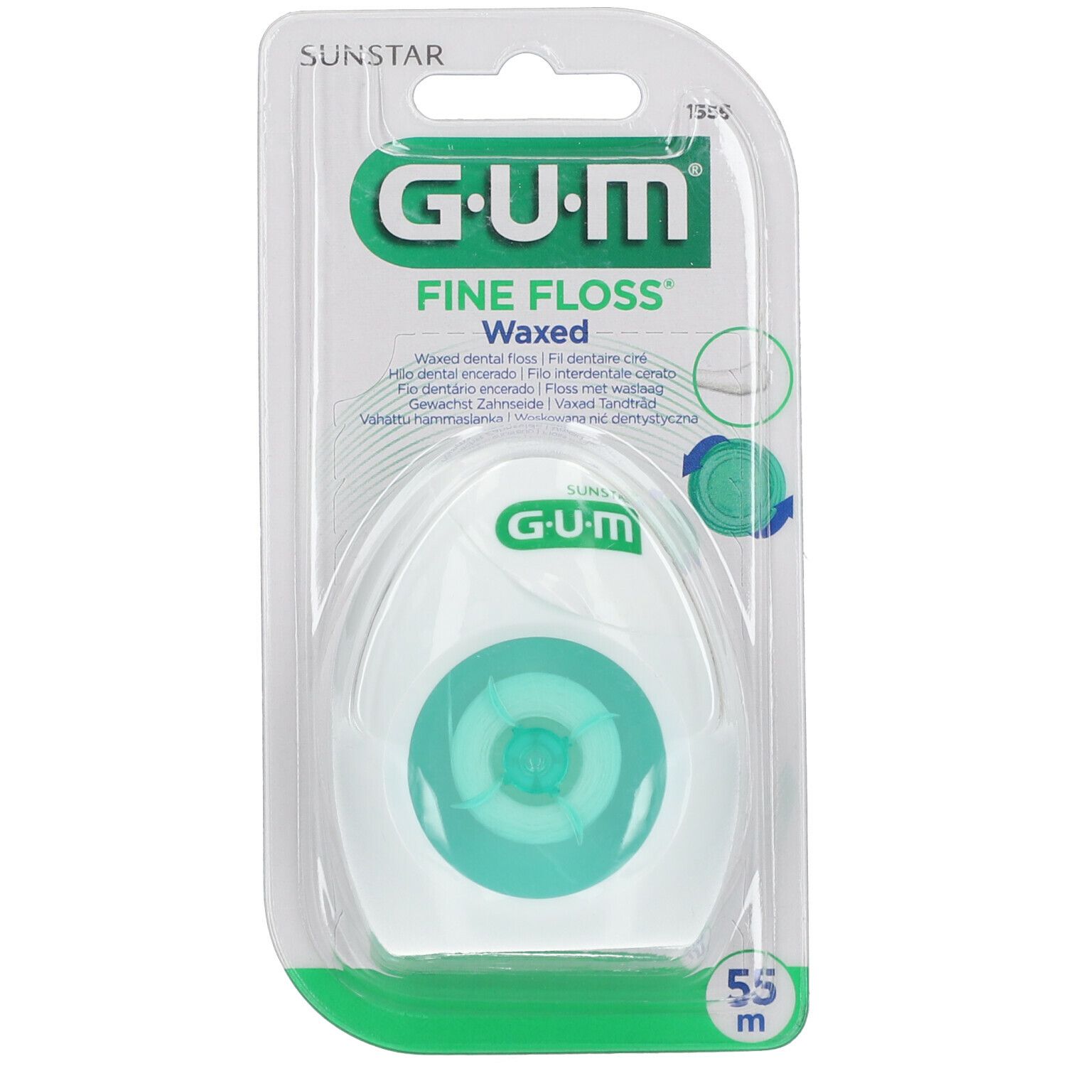 Gum® Fine floss fil dentaire cylindrique ciré
