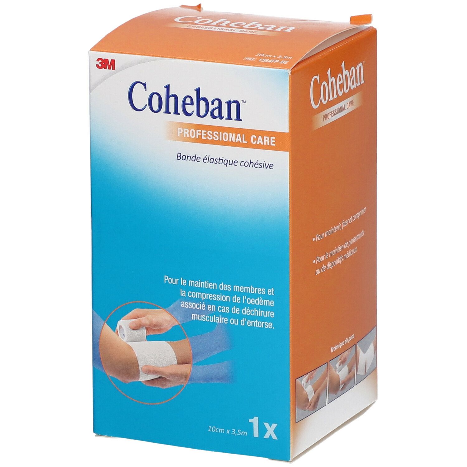 3M™ Cohéban™ bande cohésive blanc 3,5 m x 10 cm