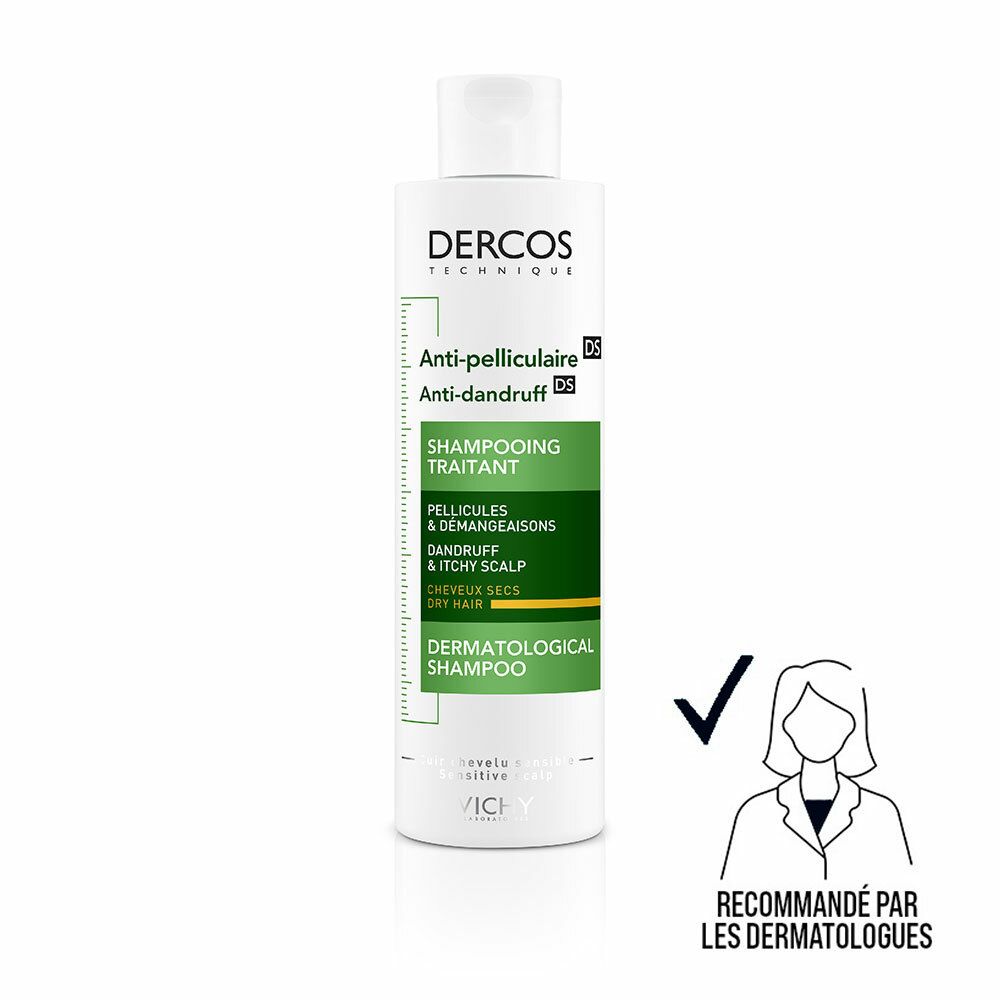 Vichy Dercos Technique Antipelliculaire DS Shampooing traitant pellicules & démangeaisons cheveux se