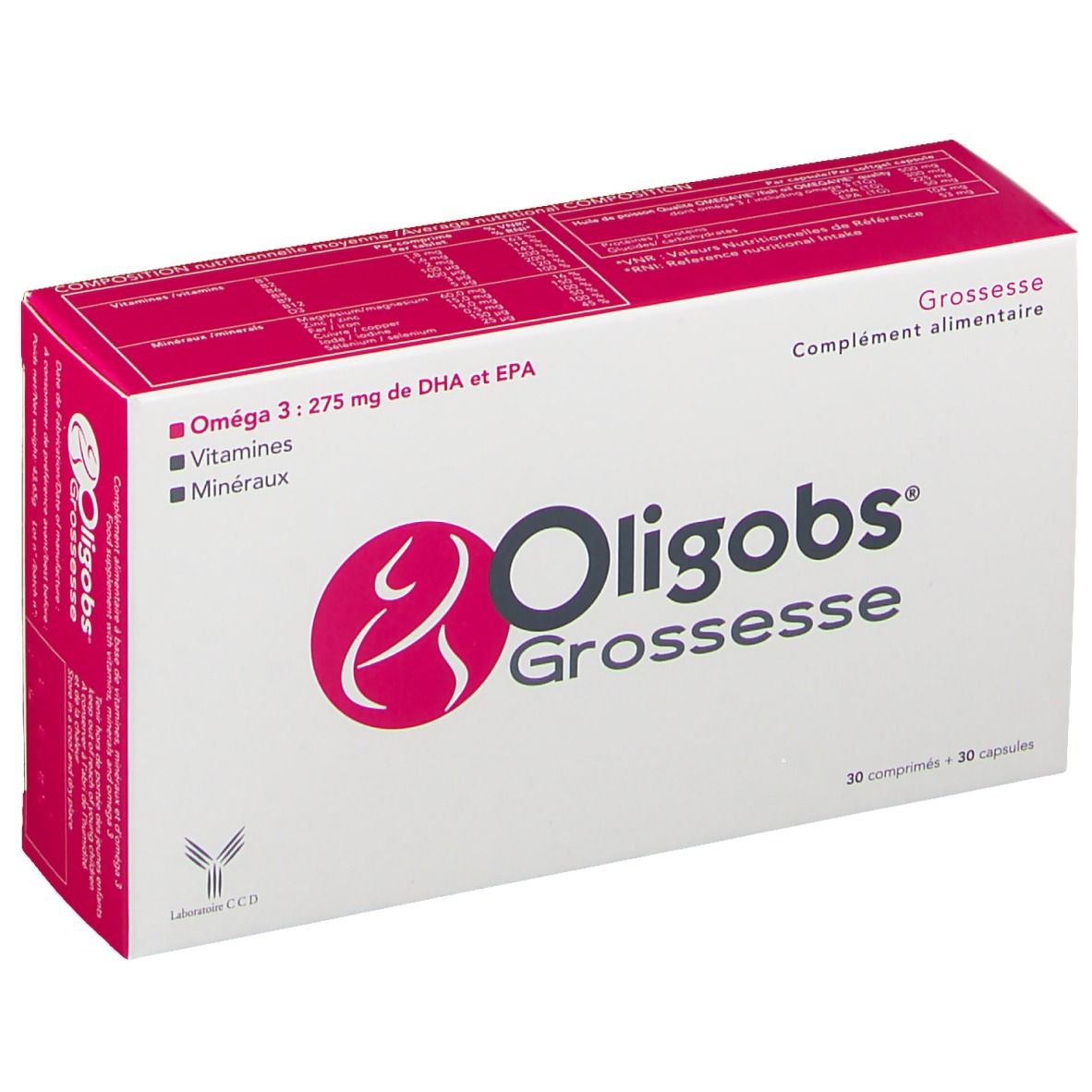 Oligobs Grossesse Oméga 3 shoppharmacie.fr