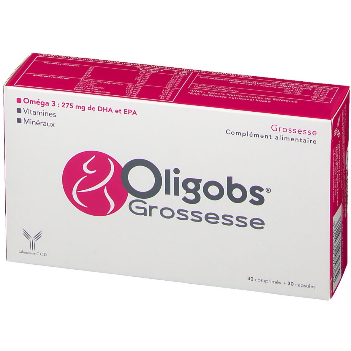 Oligobs Grossesse Oméga 3 shoppharmacie.fr