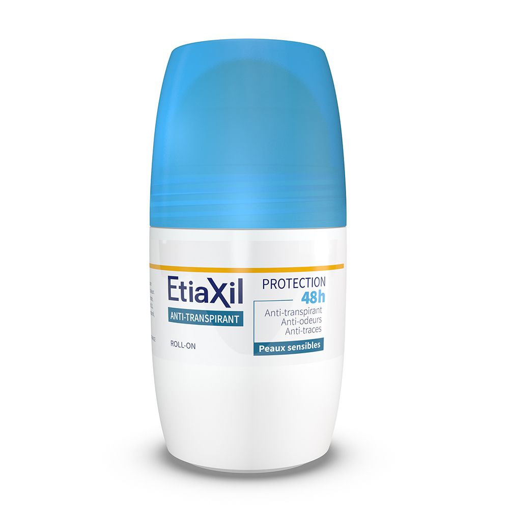 EtiaXil Déodorant Anti-Transpirant 48h Peaux Sensibles Roll-on