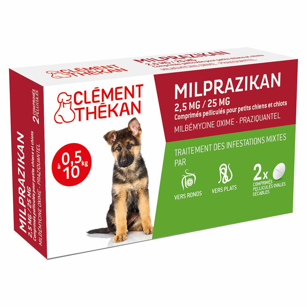 Clément Thékan Milprazikan Petits Chiens/ Chiots 2,5 mg/25 mg