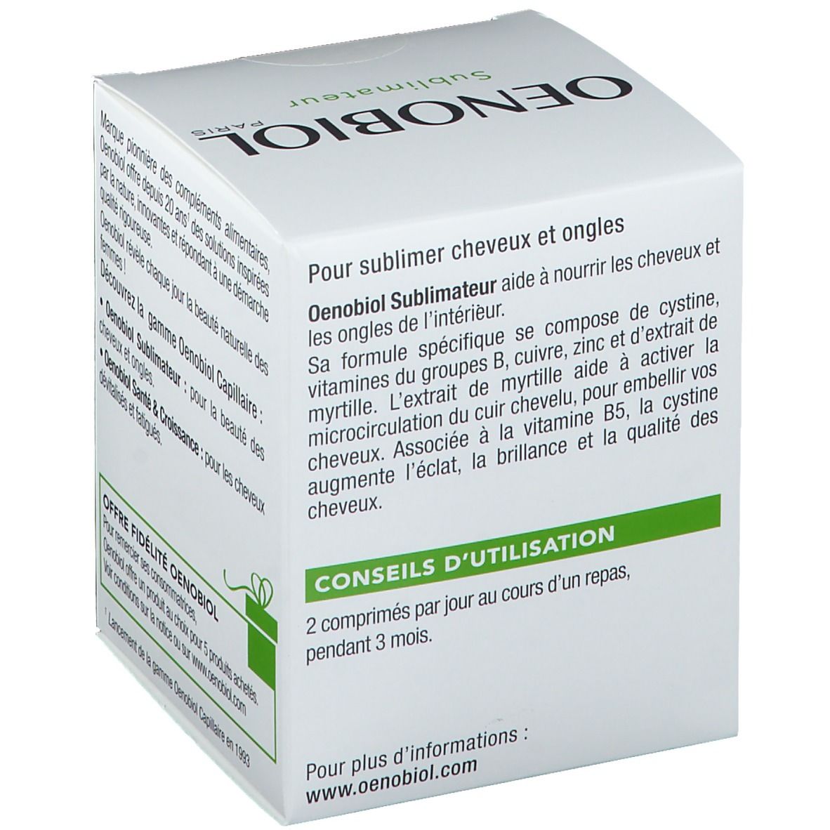 Oenobiol Fortifiant Beauté Cheveux And Ongles Shop Pharmaciefr