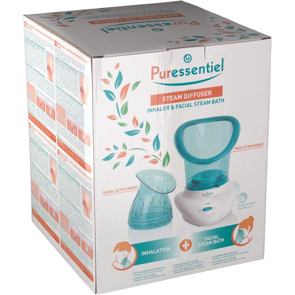 Puressentiel Diffusion Diffuseur de vapeur inhalateur & hammam facial shoppharmacie.fr