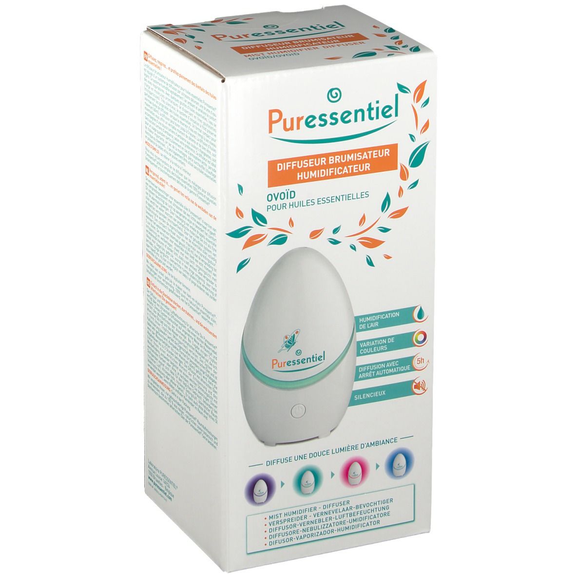 Puressentiel Diffusion Diffuseur Brumisateur Humidificateur Ovoïd