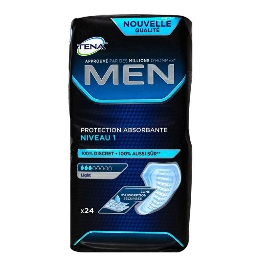 Tena® Men Level 1 Protection absorbante anatomique, adhésive