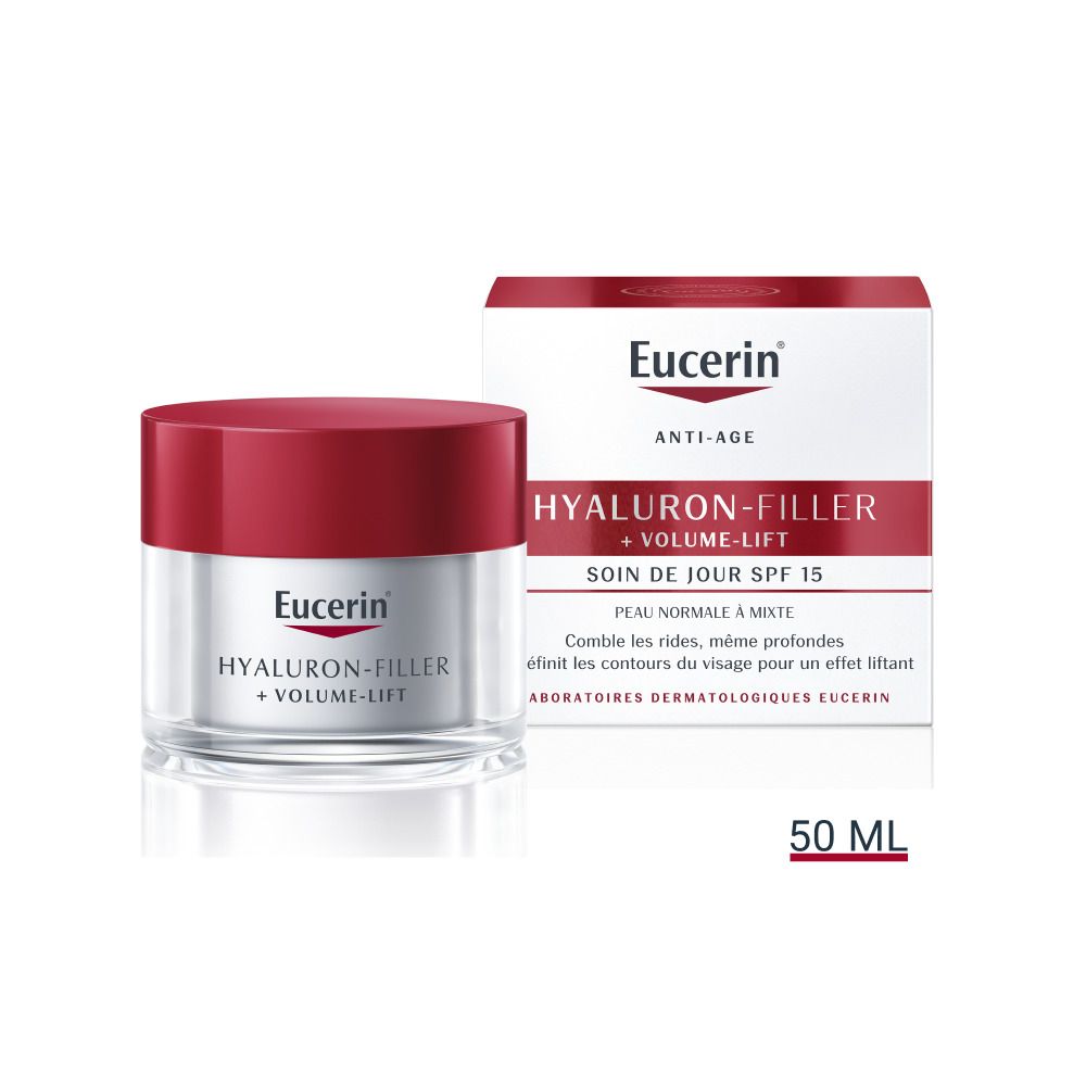 Eucerin® Hyaluron Filler + Volume Lift Soin de Jour Peau Normale à Mixte SPF 15
