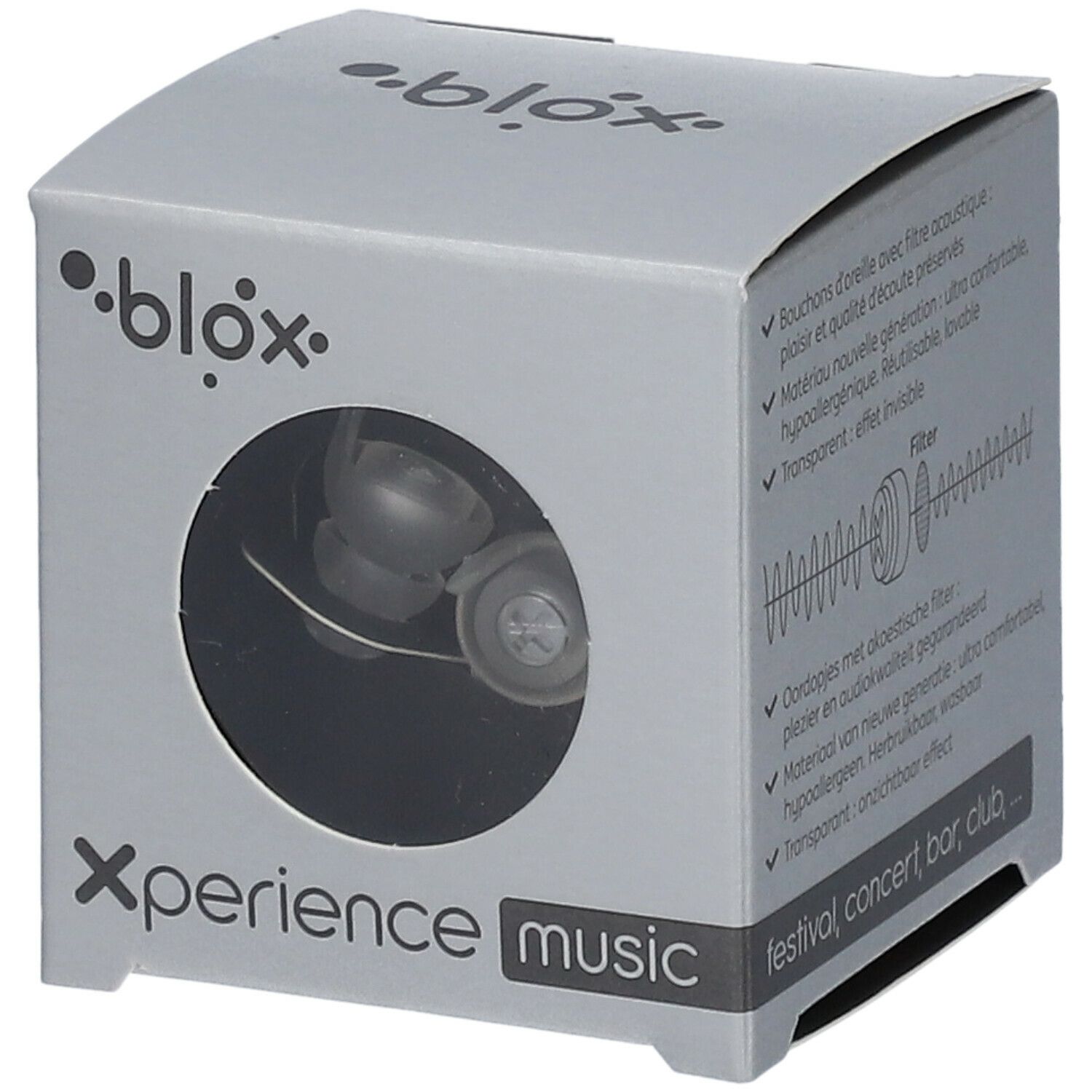 blox Xperience Music Bouchons Oreille Transparent