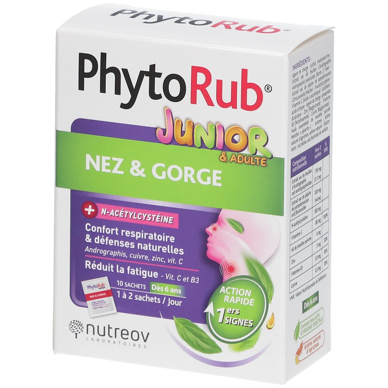 Nutreov Physcience PhytoRub® Junior & Adulte Nez & Gorge