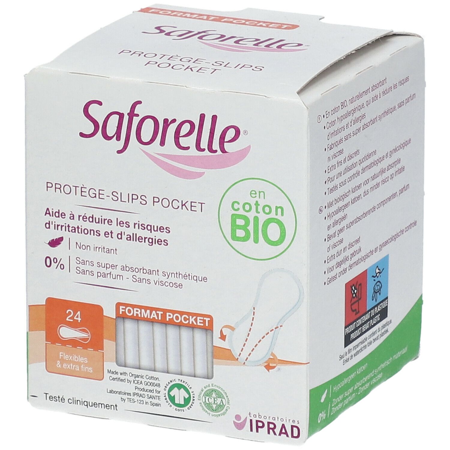 Saforelle® Serviette Hygiénique Coton BIO