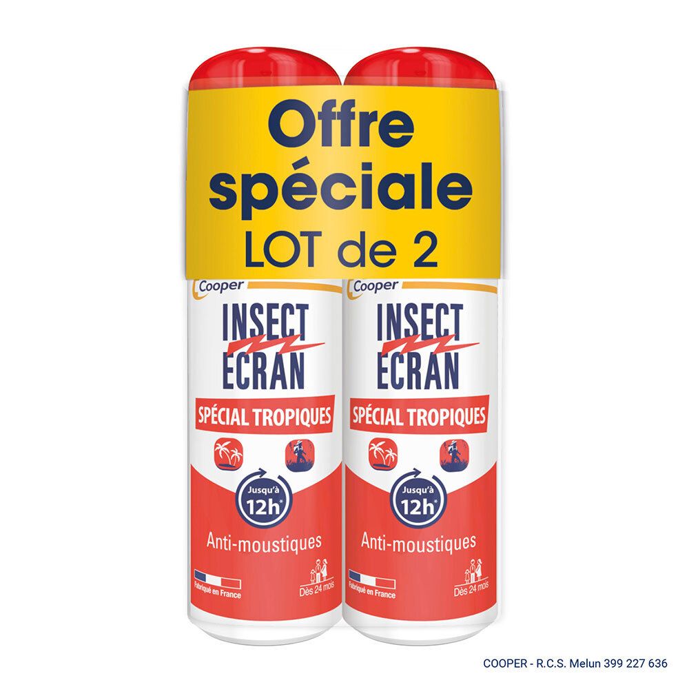 Insect Ecran Spécial Tropiques Répulsif peau Spray
