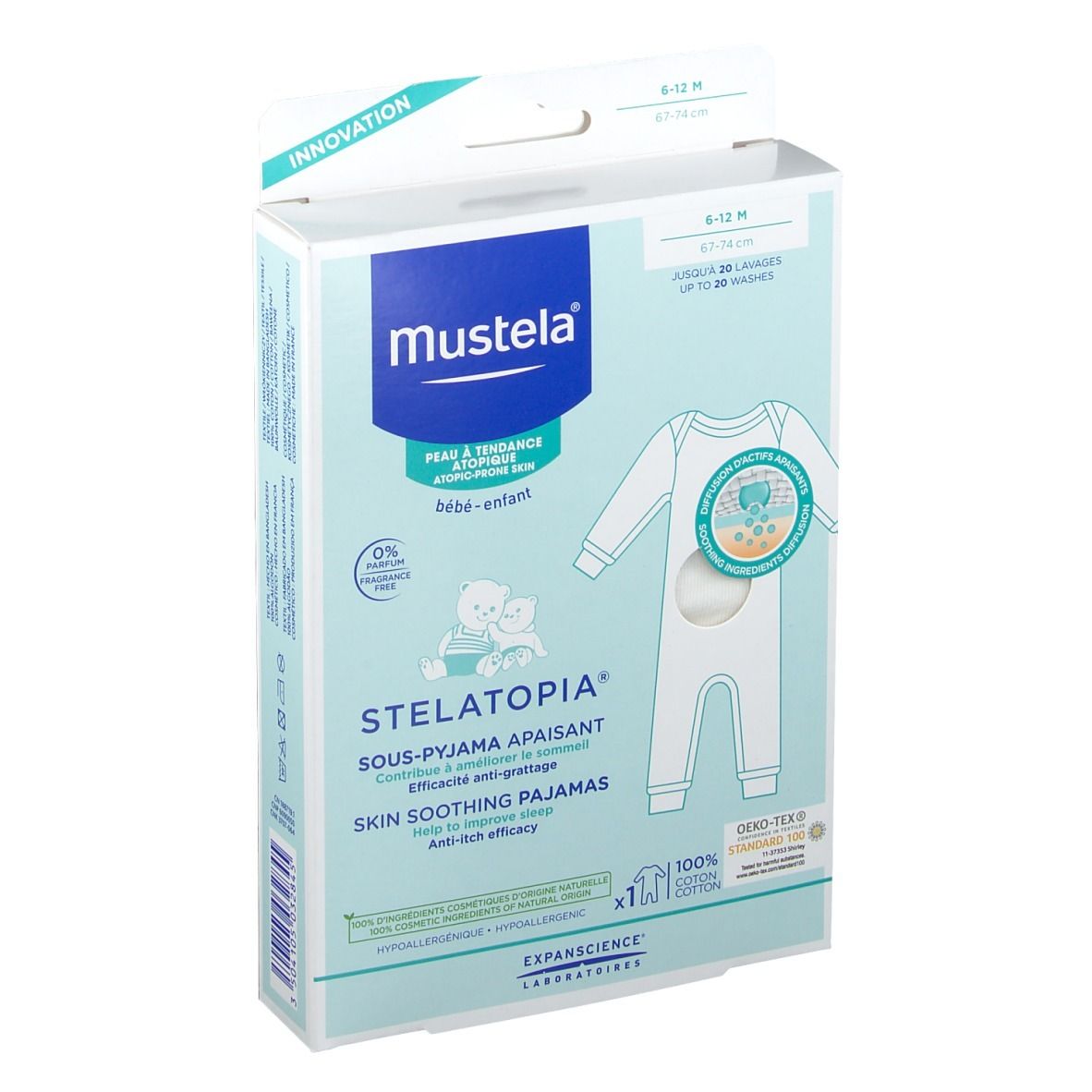 mustela® Stelatopia® Sous-pyjama apaisant 6-12 mois
