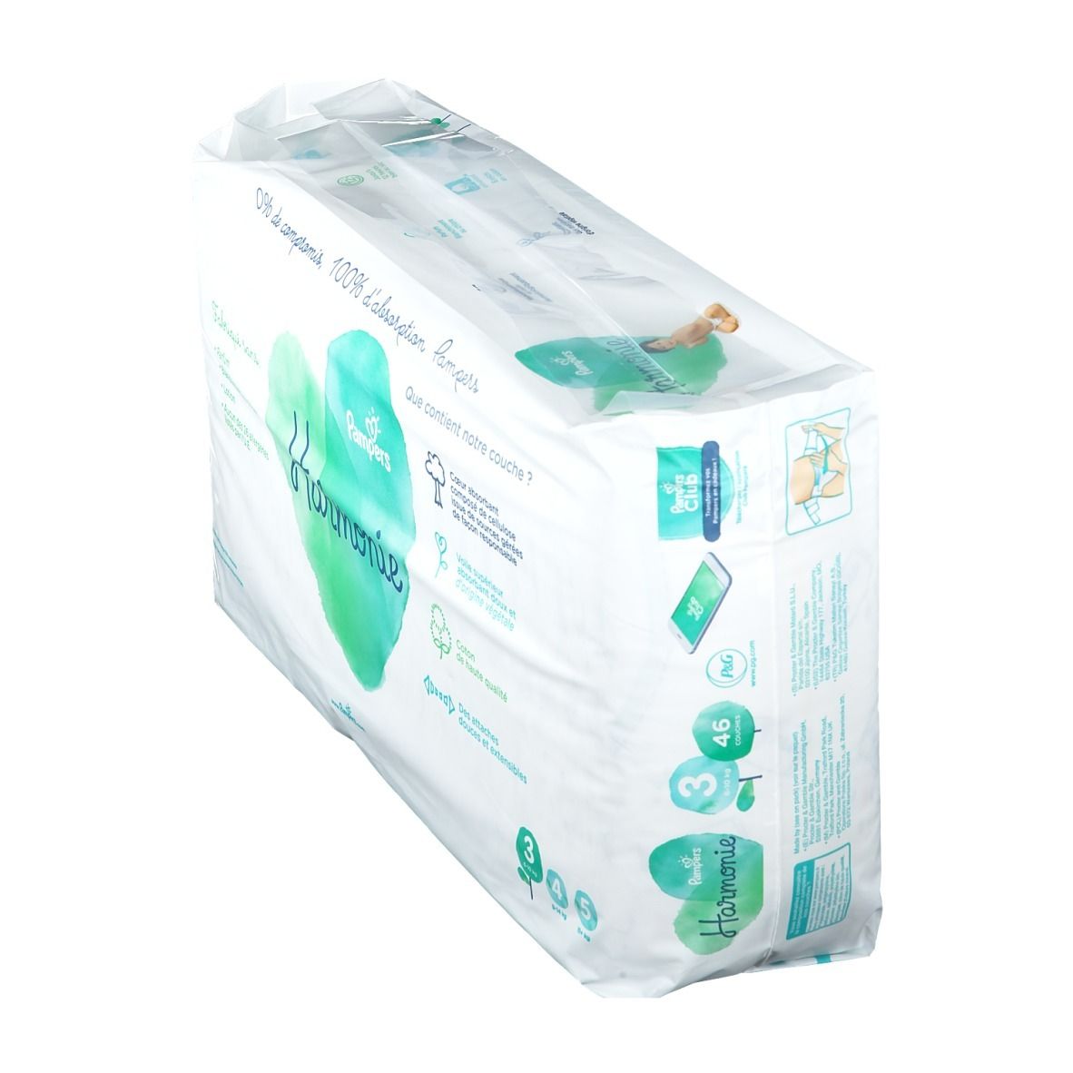 Pampers Harmonie Couches Taille 3 shoppharmacie.fr