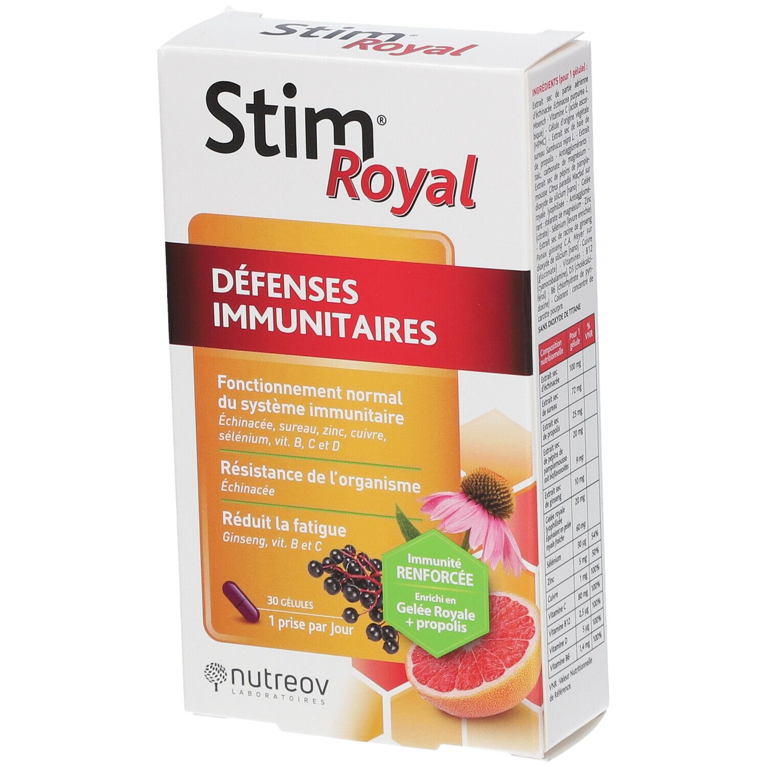 Nutreov Physcience Stim® Royal Défenses Immunitaires Gélules