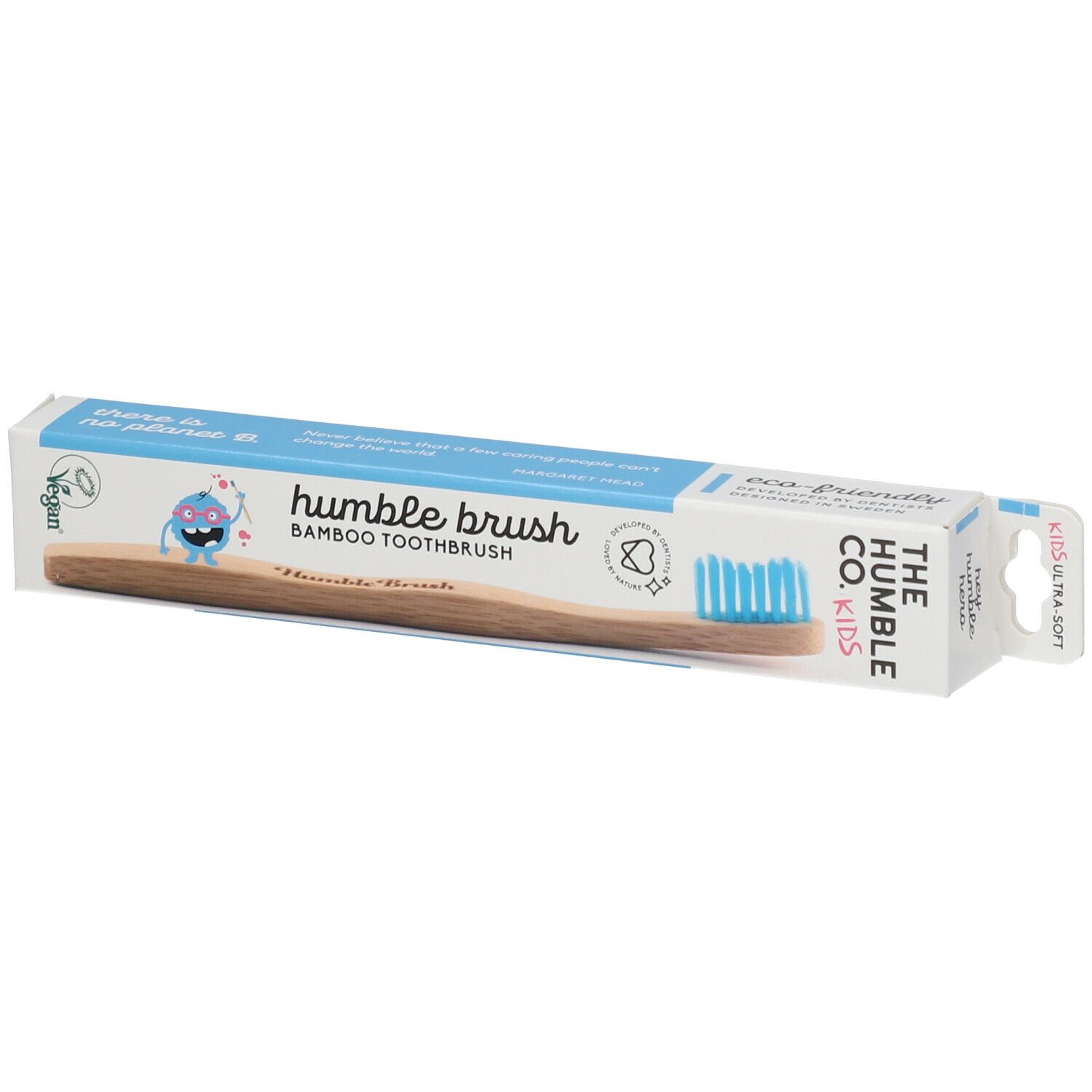 The Humble Co. Humble Brush® Brosse à dents en Bambou Enfant Soft Bleu