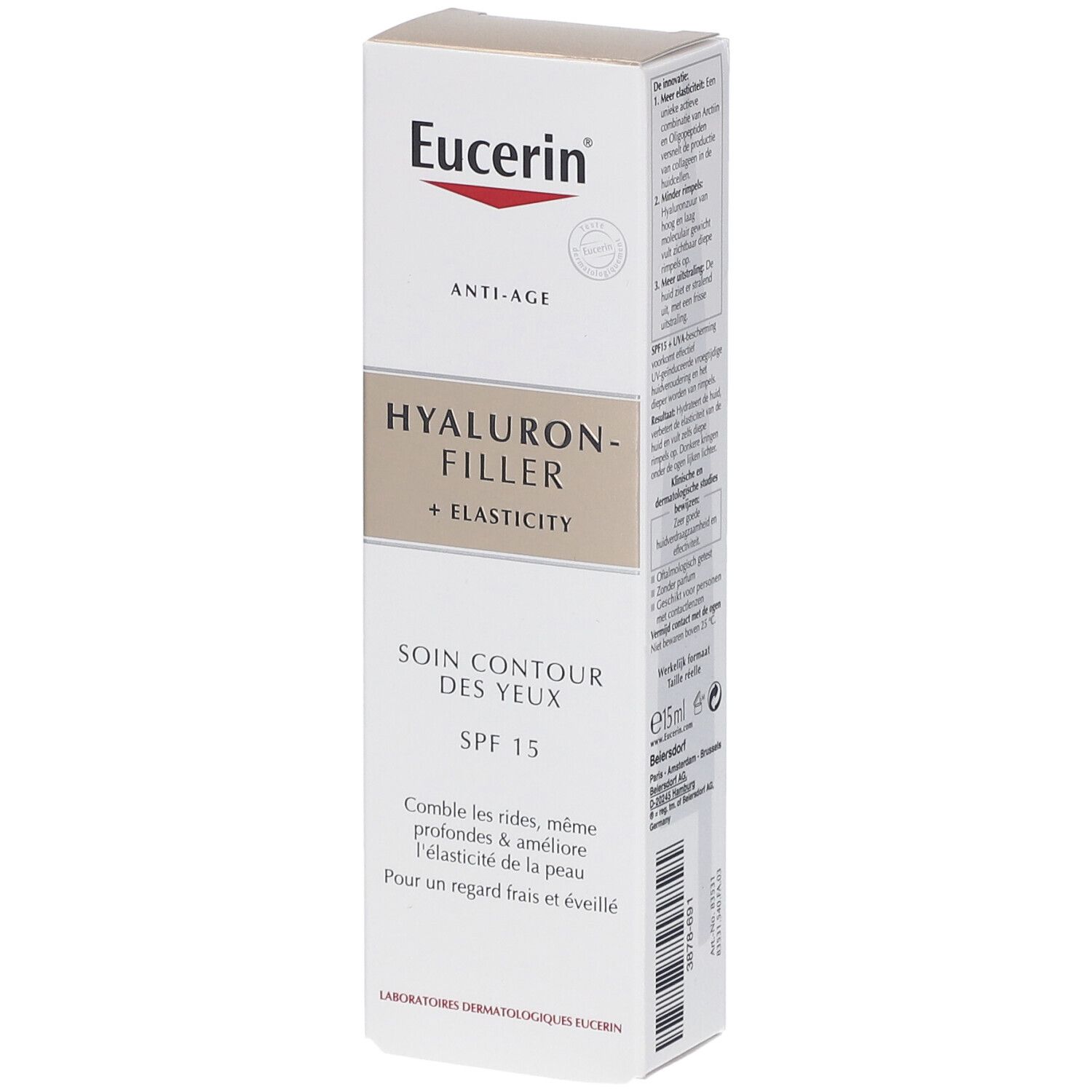 Eucerin® Hyaluron-Filler + Elasticity Crème Contour Yeux Spf15