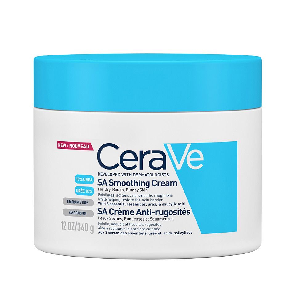 CeraVe Crème Sa Anti-rugosités pour les peaux sèches et rugueuses 340 ml