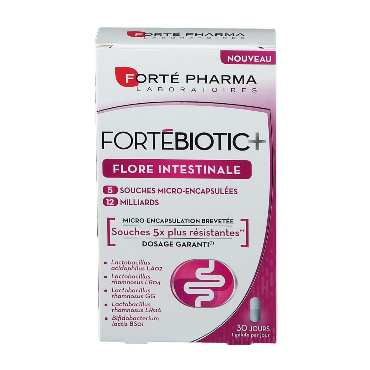 Forté Pharma Expert Anti chute Effets Secondaires Forté Pharma FORTÉBIOTIC+ Flore intestinale - shop-pharmacie.fr