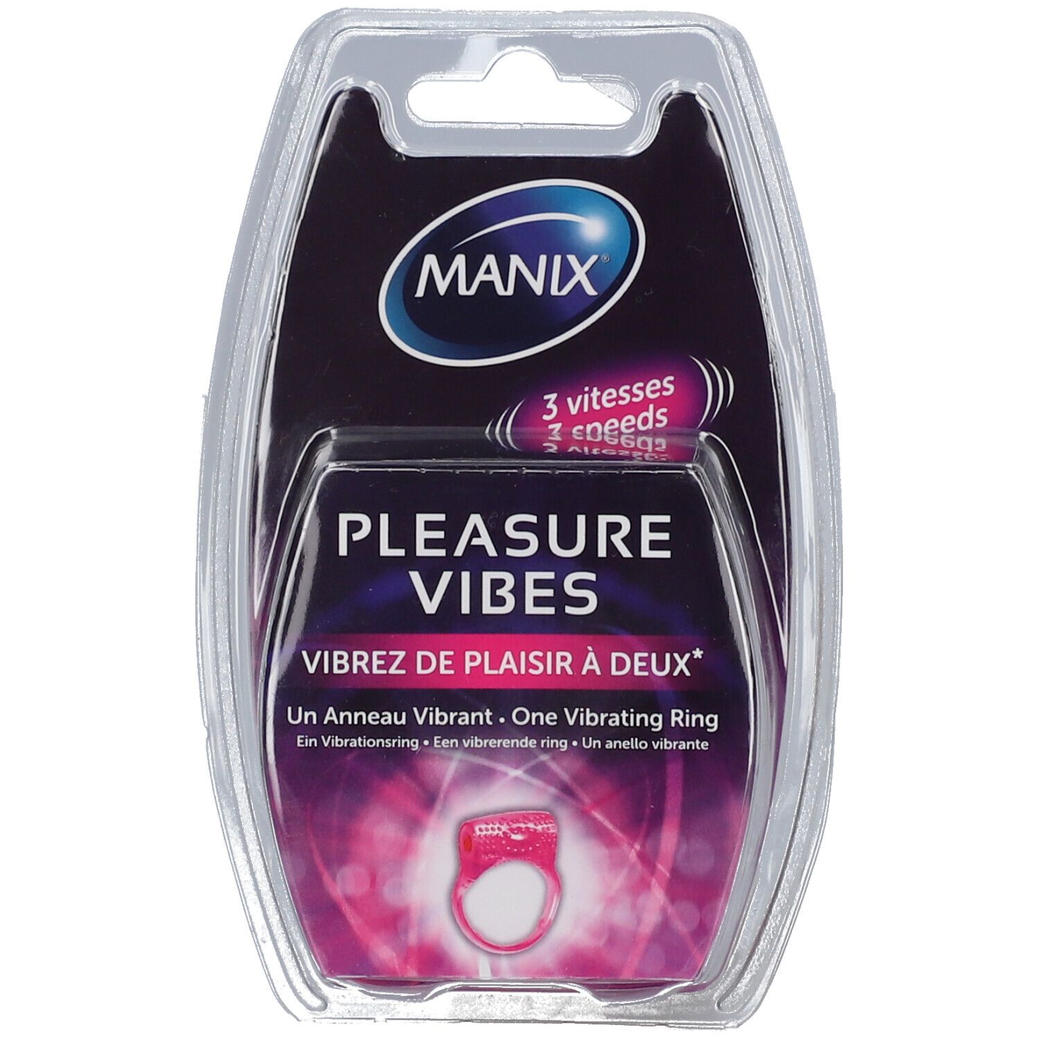 Manix® Pleasure Vibes Anneau Vibrant 3 Vitesses